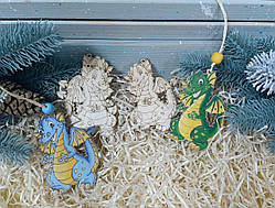 Підвіска новорічна Дракончик 10см, символ 2024 року!