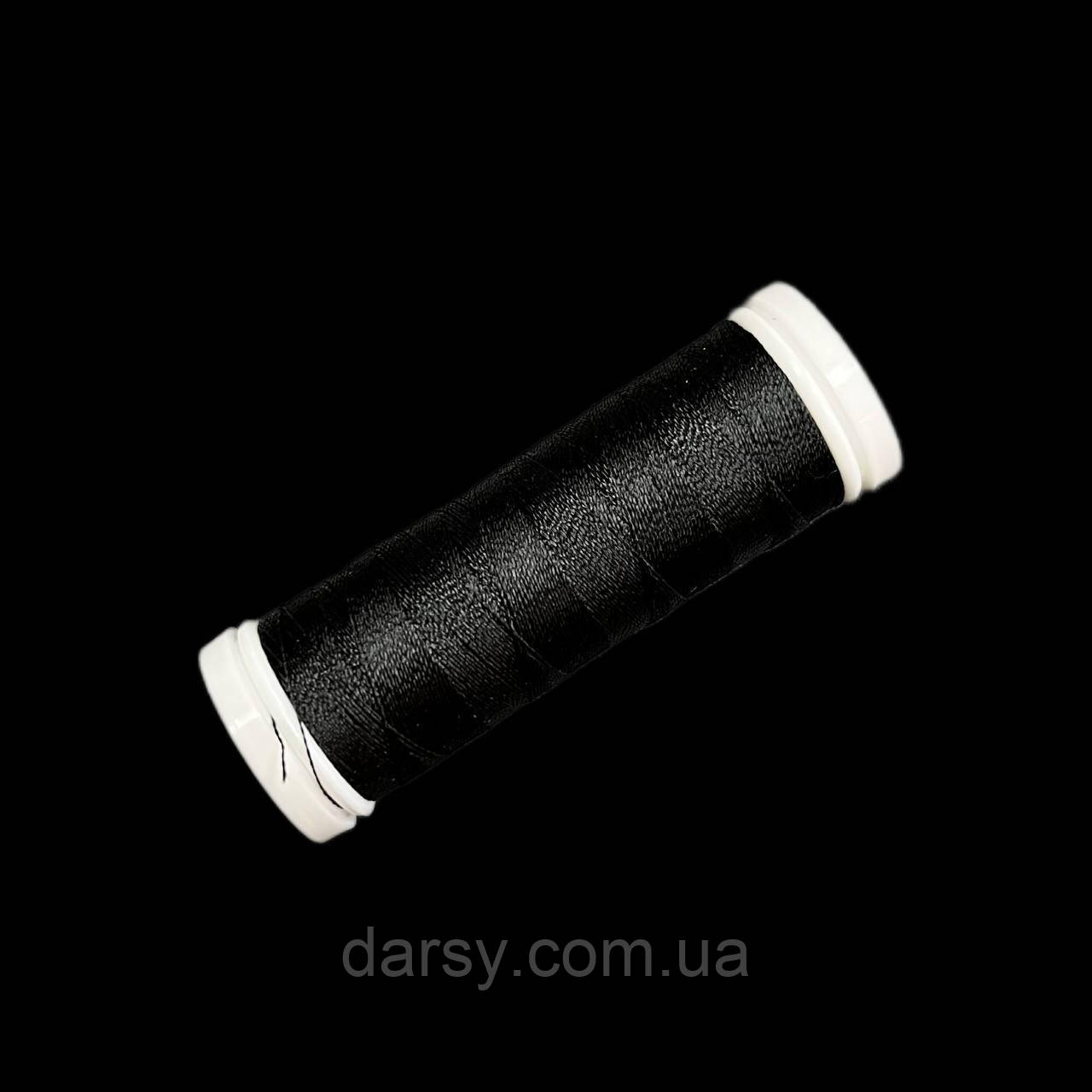 Нитка для бісеру Ariadna 200 м колір Чорний, фото 1