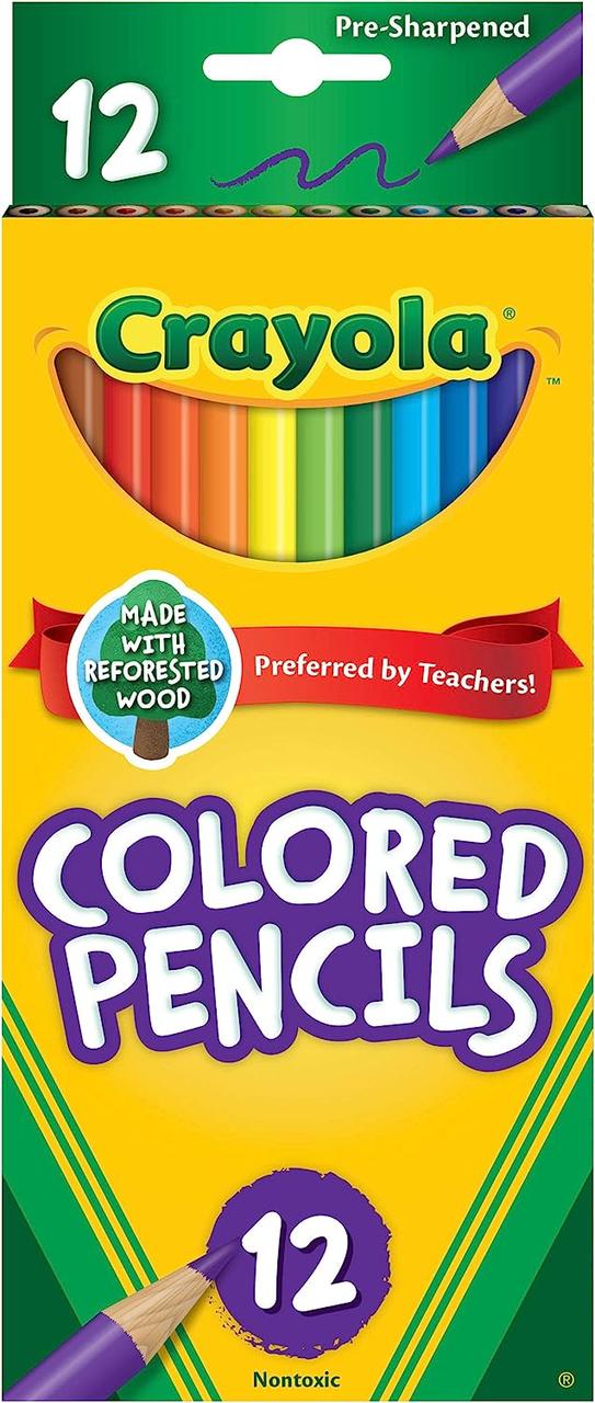 Набір кольорових олівців Crayola Colored Pencils12 шт. 40123