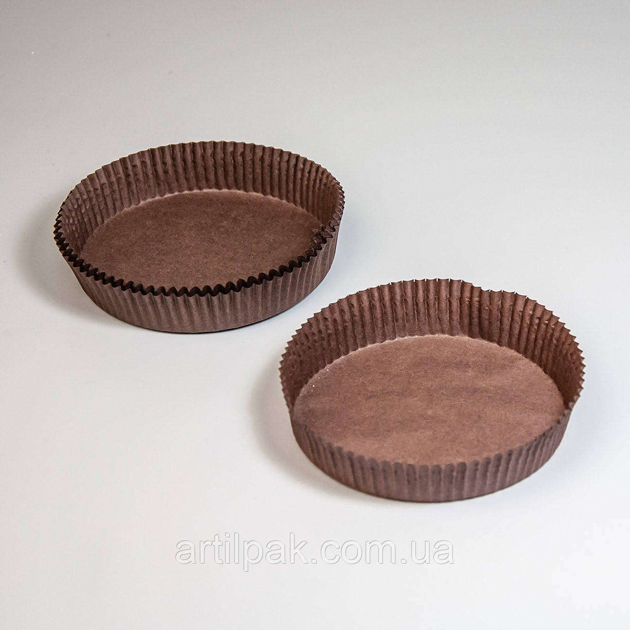 Паперова форма для тарталетки коричнева 90*20 (100 шт), фото 1