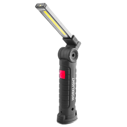 Ліхтар кемпінговий WORKLIGHT-W52-SMD+COB (white+red) (ЗП microUSB, вбуд.акум., магніт, затискач, гак) 14,5-27см