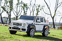 Электромобиль детский внедорожник одноместный полноприводный Mercedes Maybach Белый