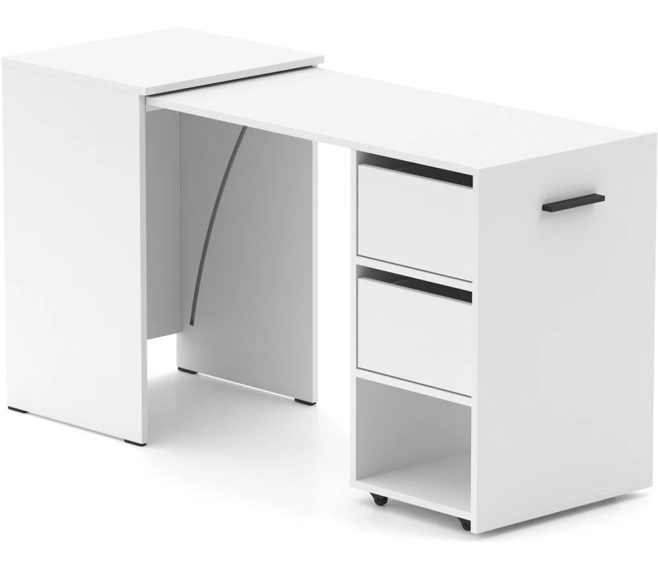Стіл-трансформер Hobana 2 шухляди (Білий) ТМ Knap Knap