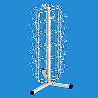 Стойка настольная вращающаяся под открытки А5 на 20 ячеек