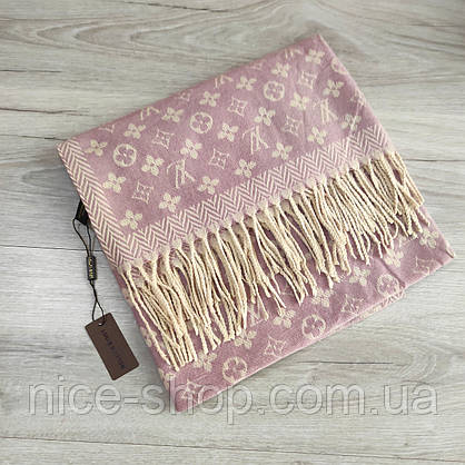 Хустка Louis Vuitton кашемір із бахромою, фото 4
