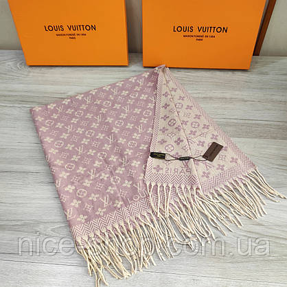 Хустка Louis Vuitton кашемір із бахромою, фото 3