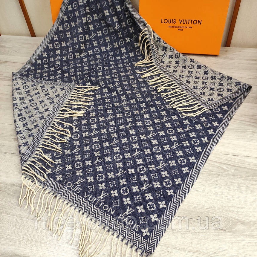 Хустка Louis Vuitton кашемір із бахромою, фото 1