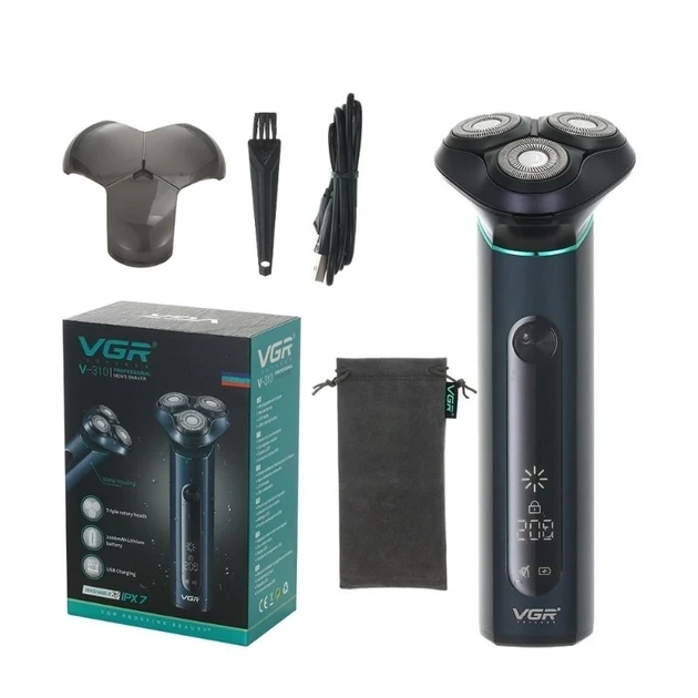 Електробритва роторна з плавальними головками та тримером водонепроникна DSP 60358