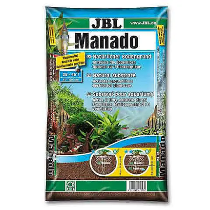 Грунт JBL Manado, 25 л. Поживний червоно-коричневий ґрунт, що фільтрує воду та поліпшує ріст рослин, фото 1