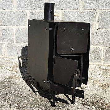 Буржуйка Троян із захисним кожухом (фарбована)