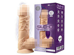 Фалоімітатор з вібрацією SilexD Norman Vibro Flesh (Model 1 size 8,5") + LRS, діаметр 5 см SO8208