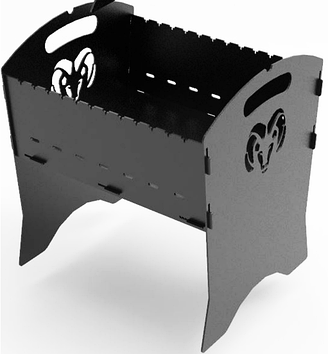 Розбірний мангал Dodge з чохлом (3мм)