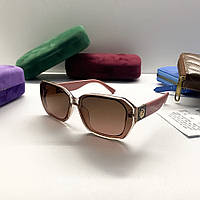 Женские брендовые солнцезащитные очки GG (09160) rose