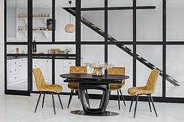 Керамічний стіл TML-825   Vetro  неро маркина