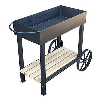 Класичний мангал на колесах Троян