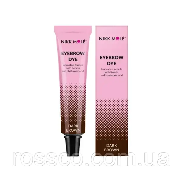 Фарба для брів і вій Nikk Mole, тон Dark brown