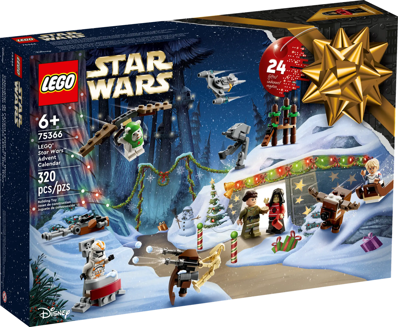 Новорічний Адвент календар LEGO Star Wars 75366 Різдвяний конструктор Лего 2024
