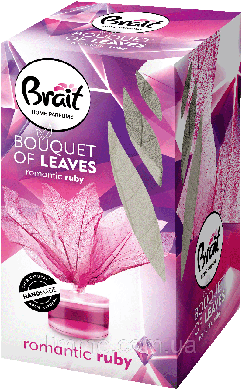 СОсвіжувач повітря листя BRAIT Romantic Ruby, 50 мл