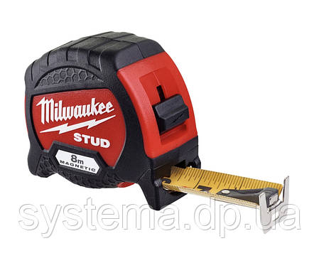 Рулетка магнітна Milwaukee STUD, 8 м, фото 1
