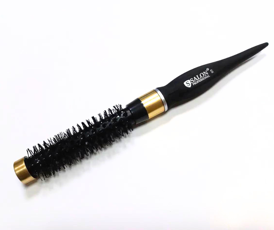 Круглий гребінець брашинг для укладання Salon Professional Black Ceramic S "Граната" кераміка