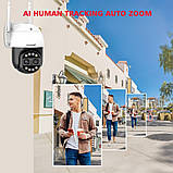 Вулична охоронна поворотна Wi-Fi камера спостереження BOAVISION BW8MP8X. 4К ЗУМ. ICSEE, фото 10