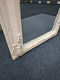 Підлогове велике дзеркало з ніжкою 160 см біле, greenpharm, фото 4
