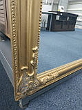 Велике дзеркало настінне з дерев'яною рамкою 162 см золото, greenpharm, фото 2