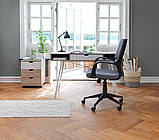 Стильний офісний стіл із шухлядою білий дуб 120 см, greenpharm, фото 3