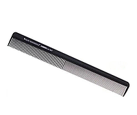 Гребінець-планка для стрижки Salon Professional Carbon Line карбонова чорна, комбінована (0047)