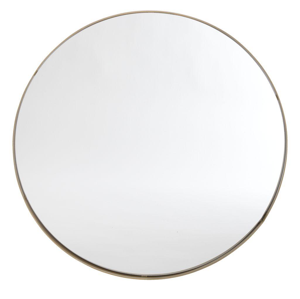 Дзеркало кругл діаметр 70см золотистий, greenpharm, фото 1