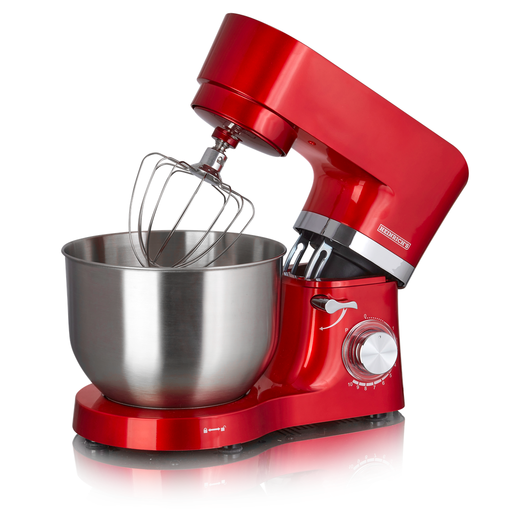 Планетарний кухонний міксер 6,5 л 1300 Вт червоний HEINRICH'S HKM 6278 ROT 615015