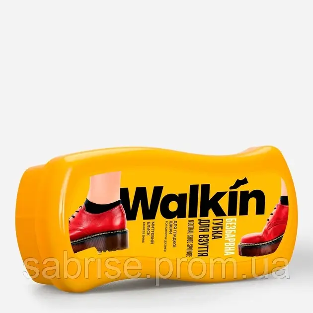 Губка для взуття з гладкої шкіри Walkin WK002 Безбарвна