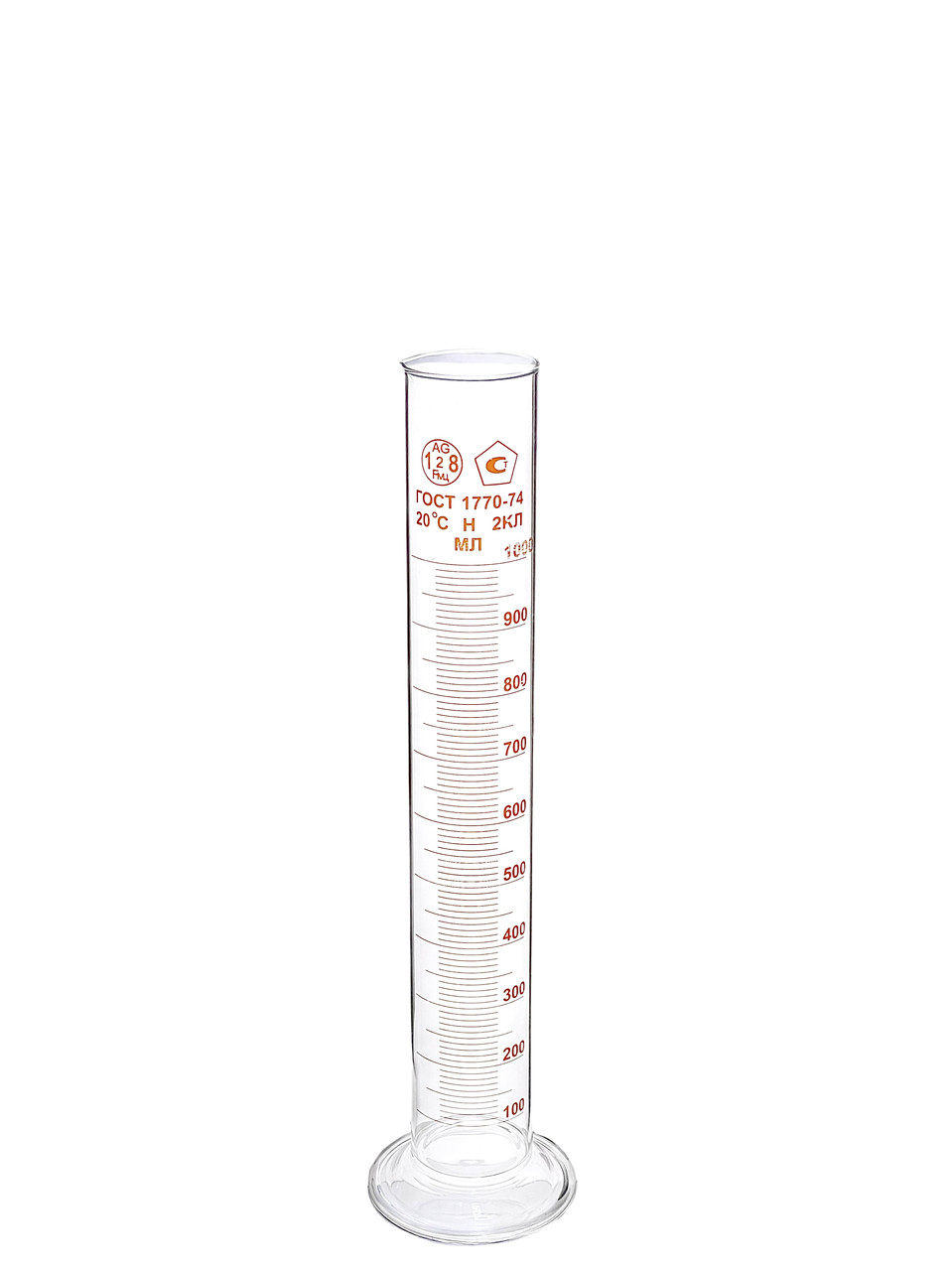 Циліндр з носиком і скляною основою 1000 мл