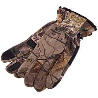 Перчатки для охоты и рыбалки с отстегивающимися пальцами Камуфляж Лес