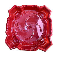 Бейблейд Арена большая Arena for Beyblade с ловушками и рекошетами 35х35х9 см Красная