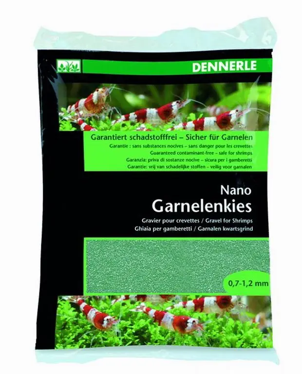 Ґрунт Dennerle Nano Garnelenkies Java grun 2 кг, фракція 0.7-1.2 мм. Ґрунт для наноакваріумів