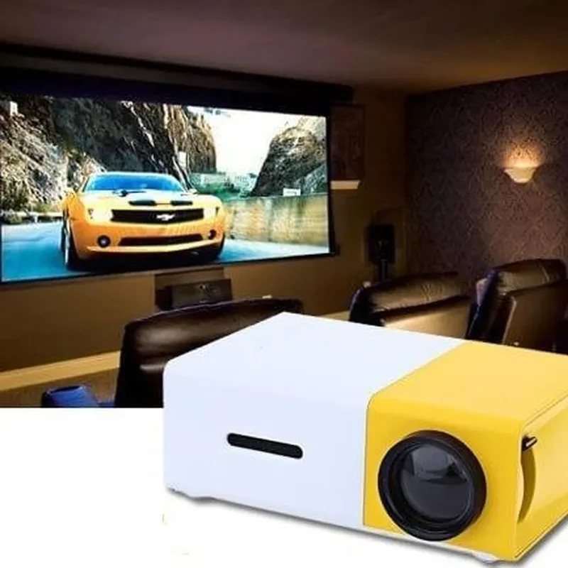 Мини проектор портативный мультимедийный с динамиком Led Projector YG300 mini. Лед видеопроектор - фото 4 - id-p788208533