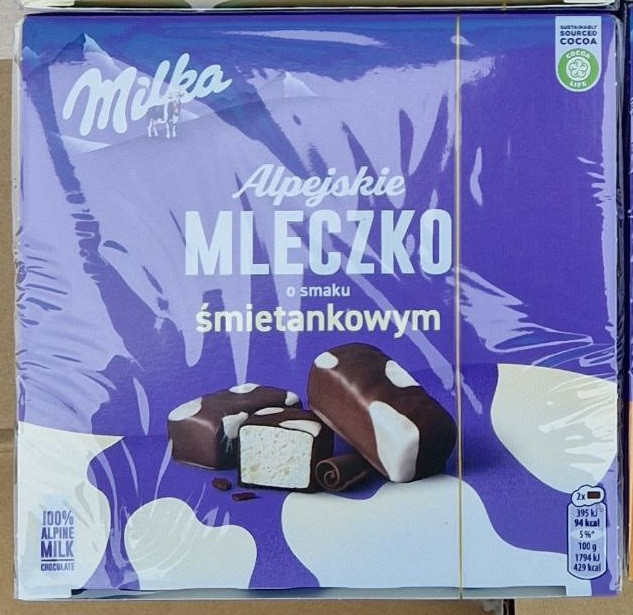 Пташине молоко  Milka  Alpejskie Mleczko  o smaku smietankowym  вершки  350 г.