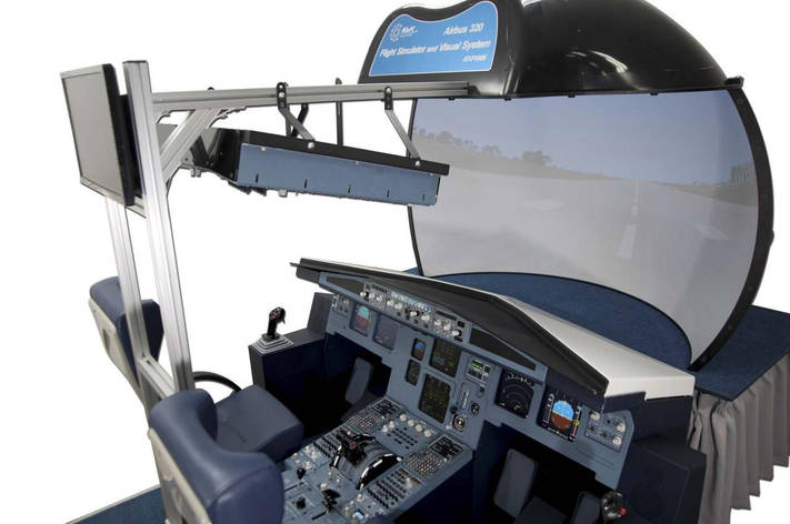 Стенд лабораторний "Симулятор польоту та візуальна система Airbus 320" AT-F1005, фото 1