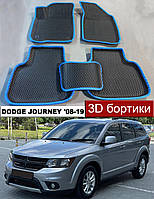 EvaForma 3D коврики с бортиками Dodge Journey '07-20. ЕВА 3д ковры с бортами Додж Джорни