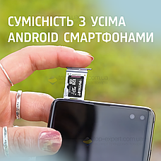 Карта пам'яті Patriot LX Series MicroSDXC 128GB Class 10 LX + SD адаптер для фотоаппарта відеокамери телефону, фото 3