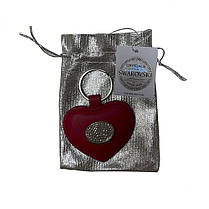 Брелок шкіряний Tony Perotti Swarovski 4009 marlboro червоний, фото 4