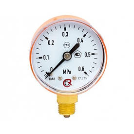 Манометр пропановий для регулювання тиску в межах від 0-6 МПа в газоподібних і рідких середовищах