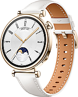 Смарт-годинник жіночий HUAWEI Watch GT 4 41mm White Leather Strap (55020BJB)