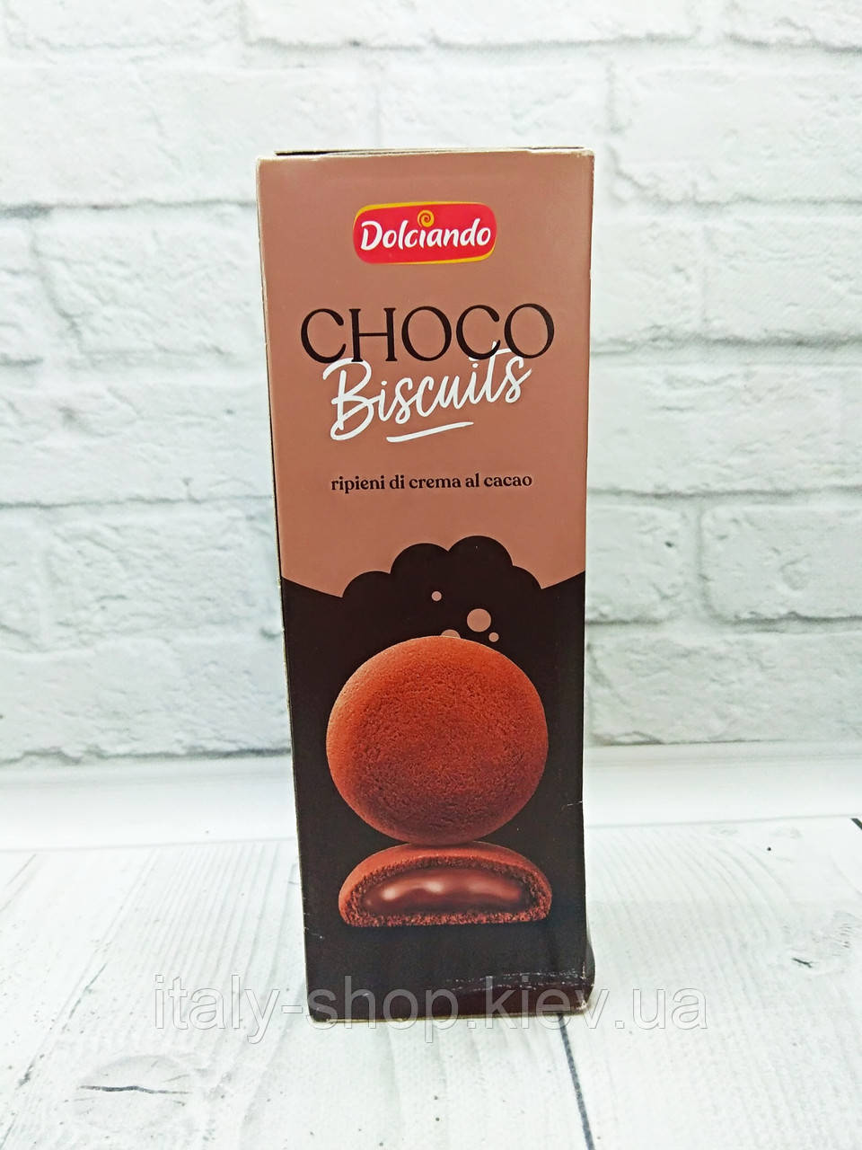 Печиво з шоколадним кремом Dolciando Choco Biscuits 150 г, Італія
