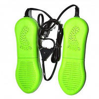 Электрическая сушилка для обуви универсальная, электронная сушилка №7 на блистере 78шт/уп зеленая