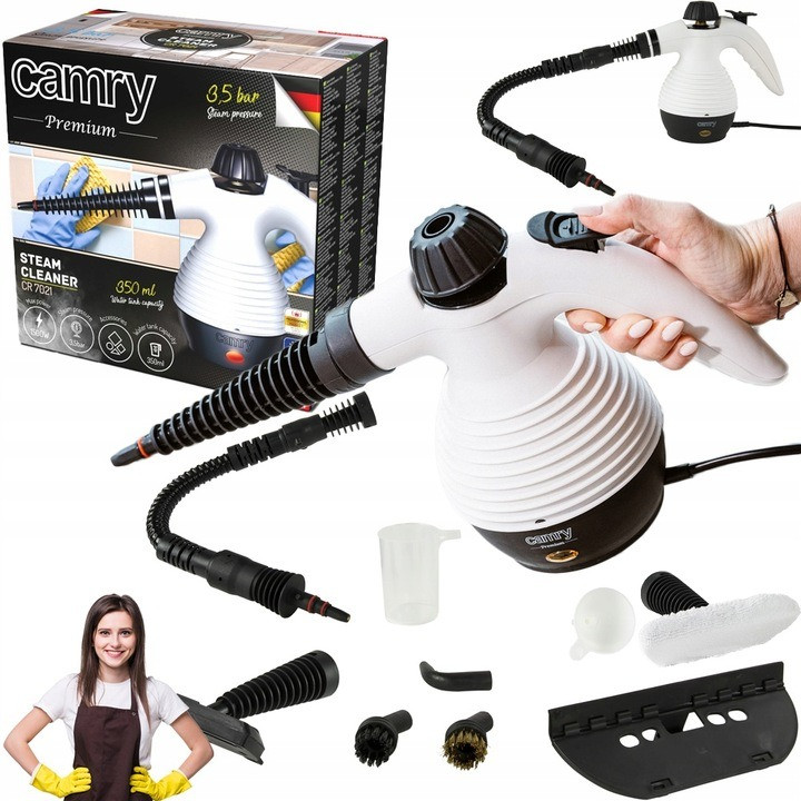 Ручний пароочисник Camry CR 7021 (1100 Вт, 3.5Бар, Польща), фото 1