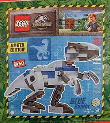 LEGO 1222225 Jurassic World  Мініфігурка колекційна Динозавр Блу Blue Raptor Limited Edition