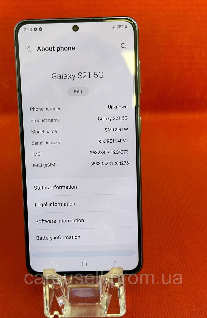 Смартфон Samsung Galaxy S21 5G 8/128GB SM-G991W - фото 2 - id-p1985559350