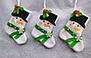 Новорічний чобіток для подарунків Сніговик 18*9,5 см, фото 5
